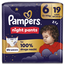Pampers Baby Dry Night Pants Luierbroekjes Maat 6 13-19 kg 19 stuks