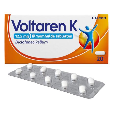 Voltaren K 12,5 MG Pijnstiller Filmomhulde Tabletten Diclofenac-Kalium 20 stuks