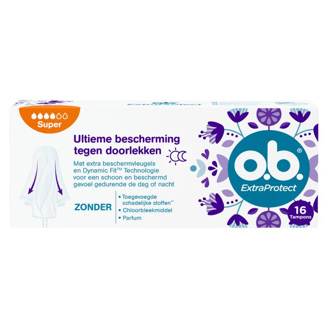 o.b. Extra Protect Tampons Super 16st