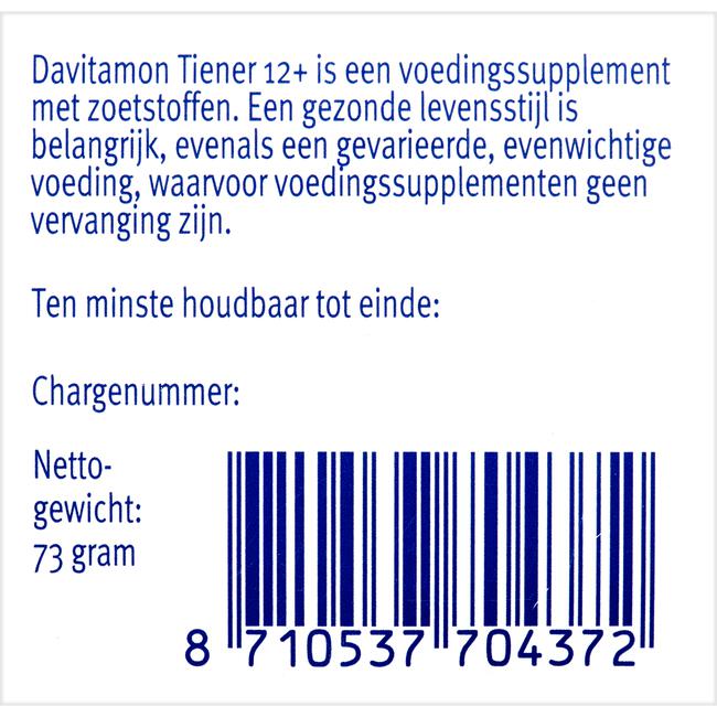 Davitamon Multi Boost 12+ Kauwvitamines Aardbei