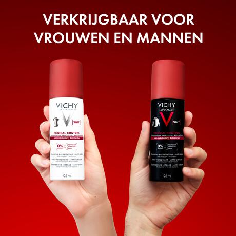 Vichy Homme Deodorant 96H Clinical Control Spray 125 ML
