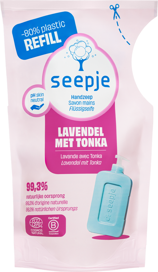 Seepje Lavendel Tonka Handzeep Vloeibare Refill 300 ML