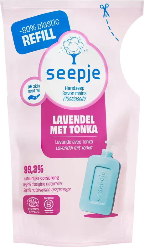 Seepje Lavendel Tonka Handzeep Vloeibare Refill 300 ML