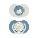 Difrax LOVI Dynamic Fopspeen 6-18M Night & Day Boy 2 stuks