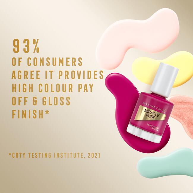 Max Factor Miracle Pure Vegan Nagellak 320 Sweet Plum