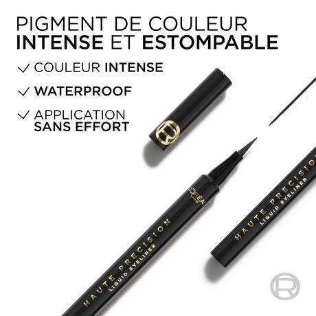L'Oréal Paris Haute Precision Eyeliner 01 Noir Silk Zwart