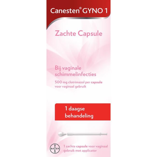 Canesten Gyno Zachte Capsule bij vaginale schimmel 1 stuk