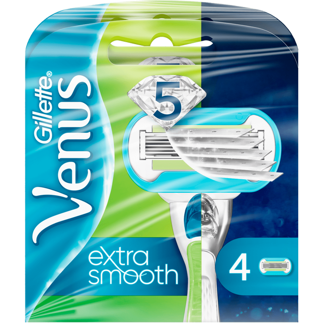 Gillette Venus Embrace Extra Glad Duo Pak Scheermesjes 2x4 Stuks 8 Ea Etos