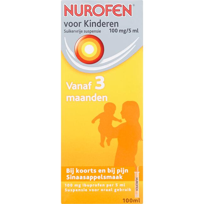 Nurofen Voor Kinderen Suikervrije Suspensie Sinaasappelsmaak