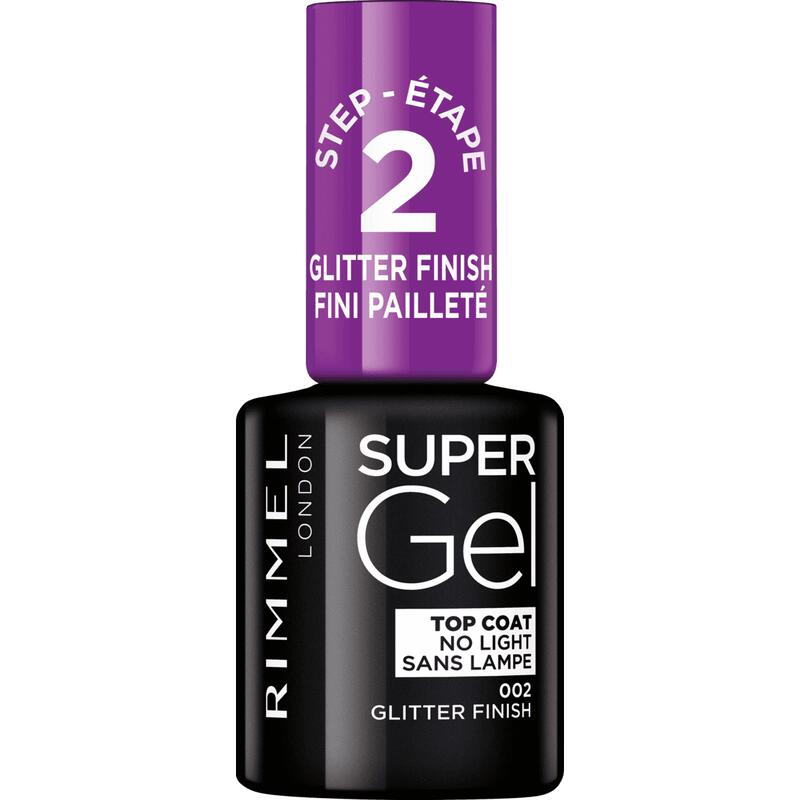 Rimmel London SuperGel Nagellak 002 Top Coat Glitter Effect 12 ML