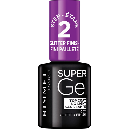 Rimmel London SuperGel Nagellak 002 Top Coat Glitter Effect 12 ML