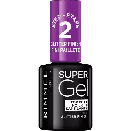 Rimmel London SuperGel Nagellak 002 Top Coat Glitter Effect 12 ML