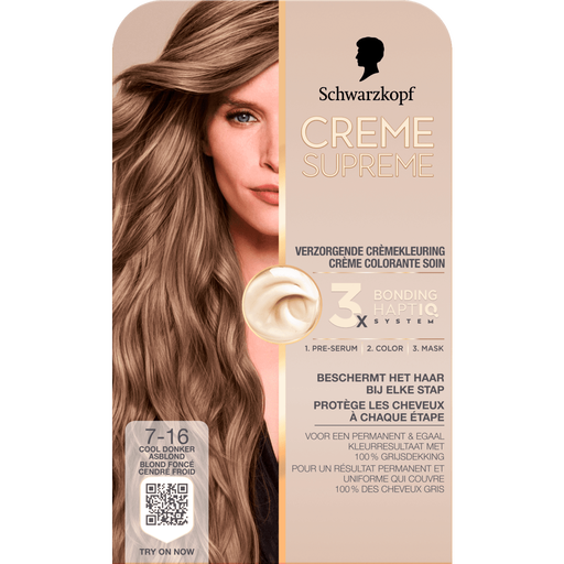 Schwarzkopf Creme Supreme Haarkleuring 7-16 Cool As Donkerblond