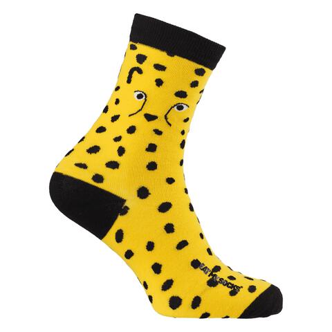 Eat My Socks Wild Cheetah One Size - 1 paar