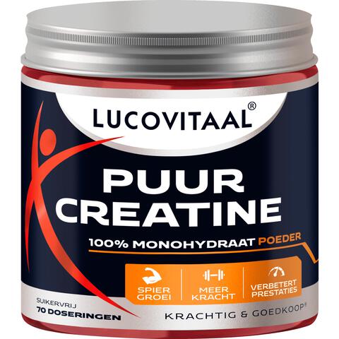 Lucovitaal Puur Creatine 100% Monohydraat poeder 210 gram