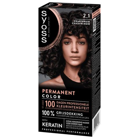 Syoss Haarverf 2-1 Zwartbruin