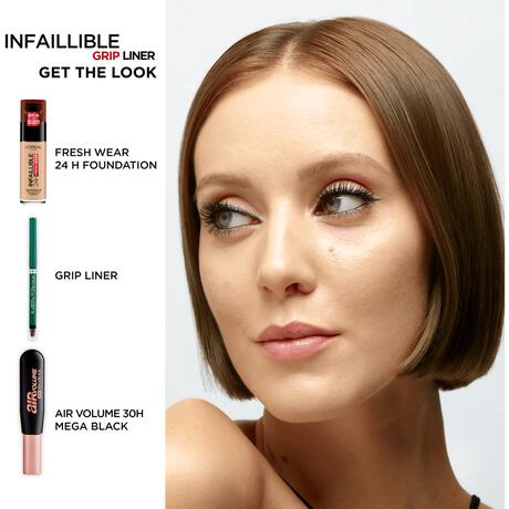 L'Oréal Paris Infaillible 36H Grip Gel Automatic Waterproof Eyeliner Intens Zwart 5 GR