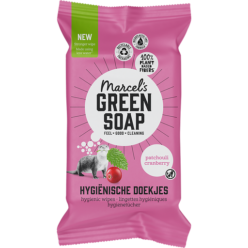 Marcel's Green Soap Hygiënische Doekjes Patchouli & Cranberry 60 stuks