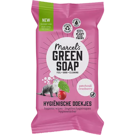 Marcel's Green Soap Hygiënische Doekjes Patchouli & Cranberry 60 stuks&nbsp;
