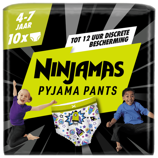 Ninjamas Pyjama Pants Jongen Maat 7 4-7 Jaar 10 stuks