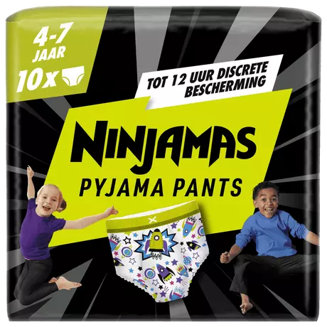 Ninjamas Pyjama Pants Jongen Maat 7 4-7 Jaar 10 stuks