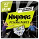 Ninjamas Pyjama Pants Jongen Maat 4-7 Jaar 10 stuks