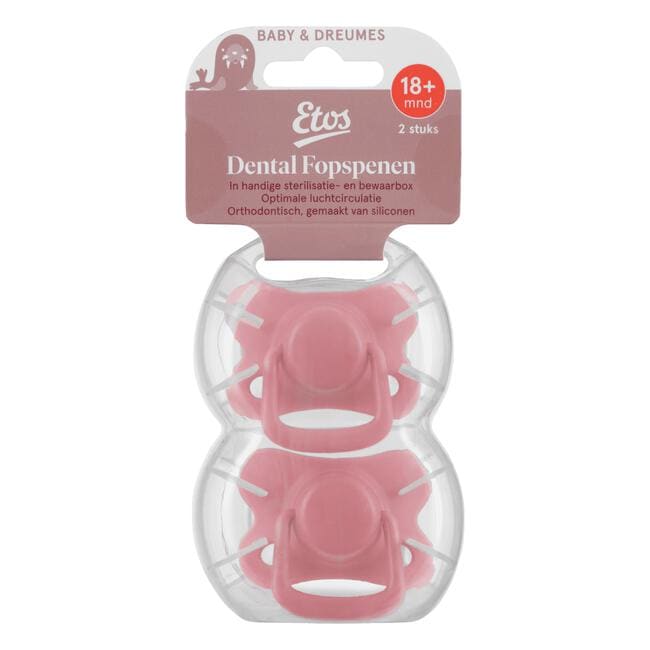 Etos Fopspenen 18+ Maanden Roze 2 stuks