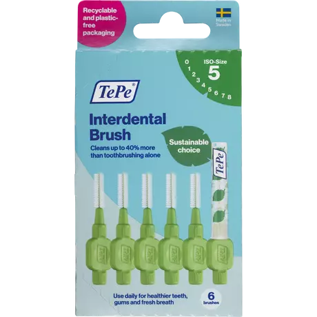 TePe Interdentale Ragers Original Groen&nbsp;ISO Maat 5 0,8 mm 6 stuks