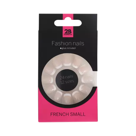 2B Fashion Nails Kunstnagels French Small 24 stuks