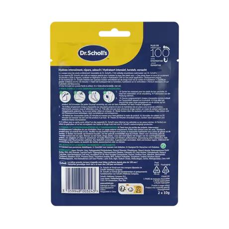 Dr.Scholl's Hydraterend & Verzachtend Voetmasker Aloe Vera 1 paar