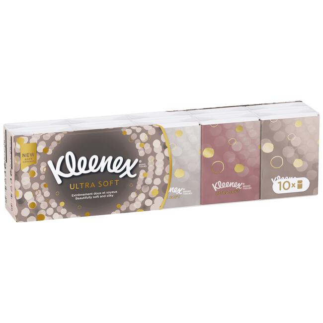 Kleenex Ultrasoft Mini Zakdoekjes 10 pakjes