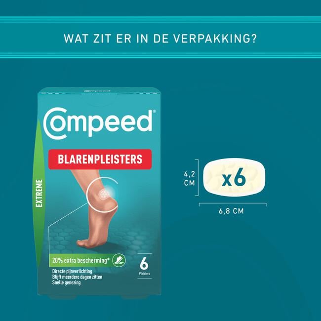 microscopisch Gewend aan Terug, terug, terug deel Compeed Blarenpleister Extreme 6 stuks 6 EA | Etos