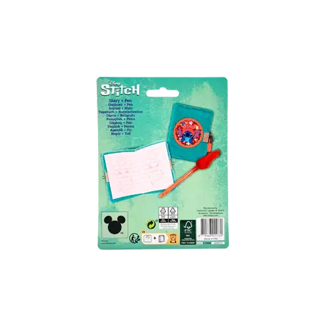 Stitch Pluche Dagboekje Met Slot Fluffy Pen