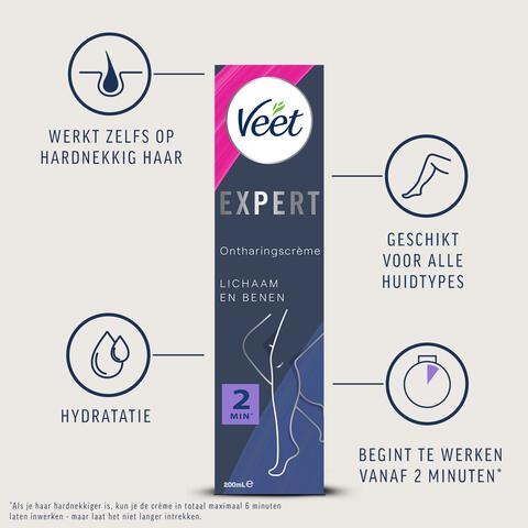 Veet Expert Ontharingscreme Sheabutter Lichaam & benen 200 ML