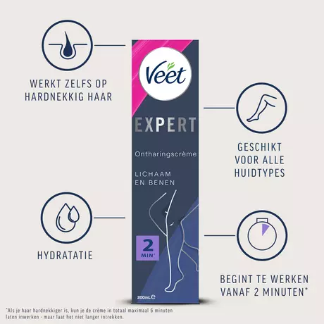 Veet Expert Lichaam en Benen Ontharingscrème 200 ML