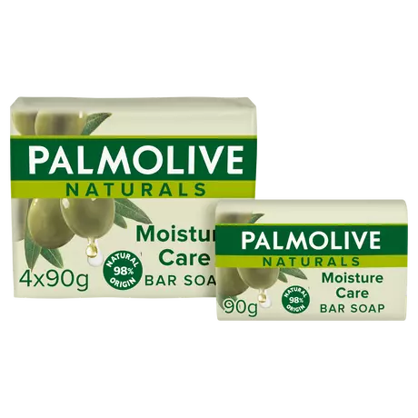 Palmolive Naturals Moisture Care Melk & Olijf Blokzeep 4x90 gram