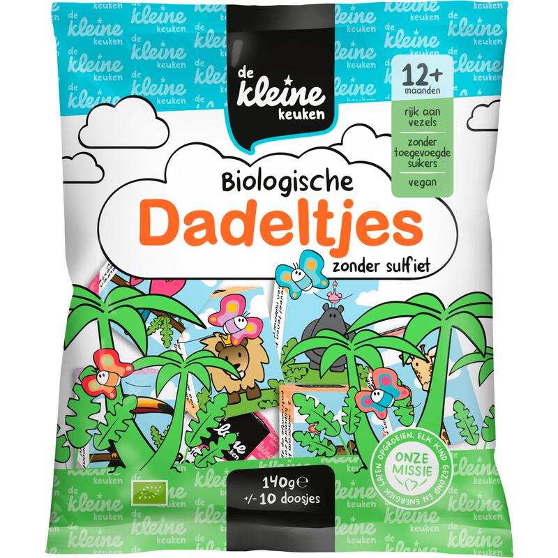 De Kleine Keuken Bio Dadeltjes Zonder Sulfiet 140 gram