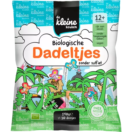 De Kleine Keuken Bio Dadeltjes Zonder Sulfiet 140 gram