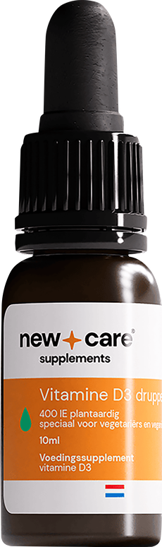 New Care Vitamine D3 Druppels 10mcg Plantaardig 10 ML