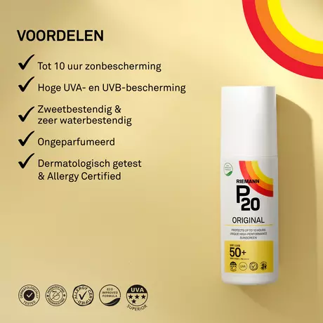 P20 Original Zonnebrand SPF50+ 175 ML