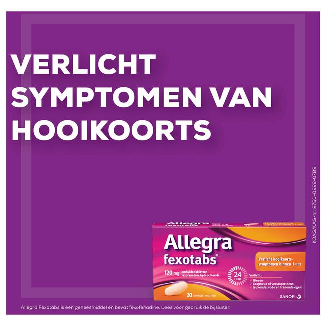 Allegra Fexotabs Hooikoortstabletten 10 Tabletten