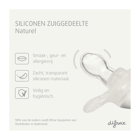 Difrax Fopspeen Natural 18+ Maanden Glow in the Dark BPA-vrij