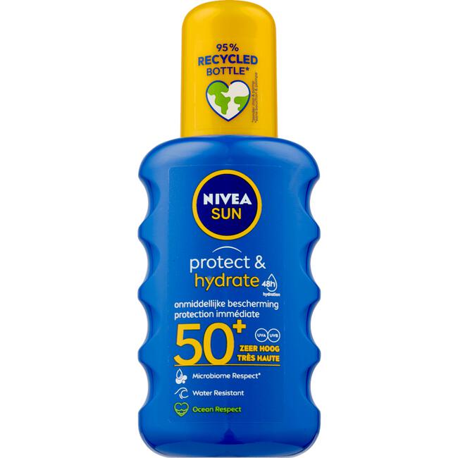 NIVEA SUN Zonnebrand Protect & Hydrate Zonnespray SPF 50+ 200 ML 200 Etos