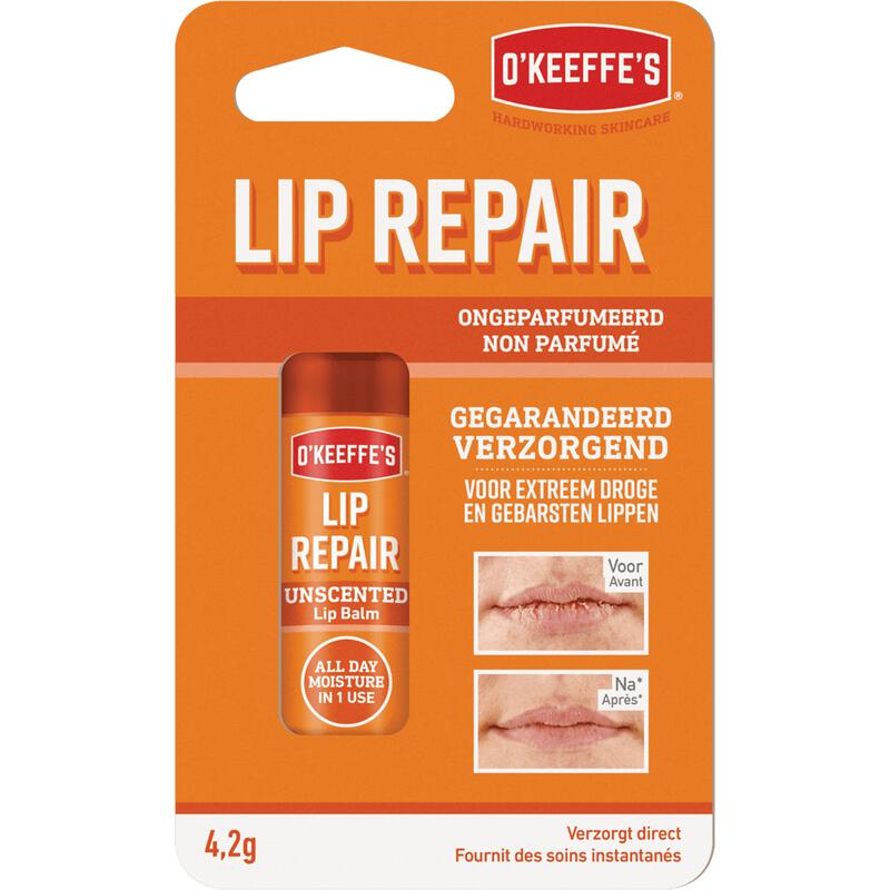 O'Keeffe's Lip Repair 0% Parfum Lippenbalsem 4,2 gram