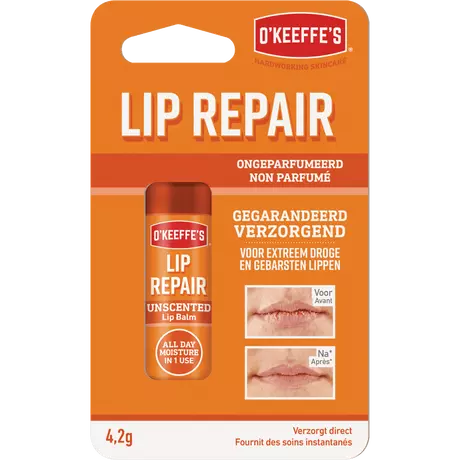 O'Keeffe's Lip Repair 0% Parfum Lippenbalsem 4,2 gram