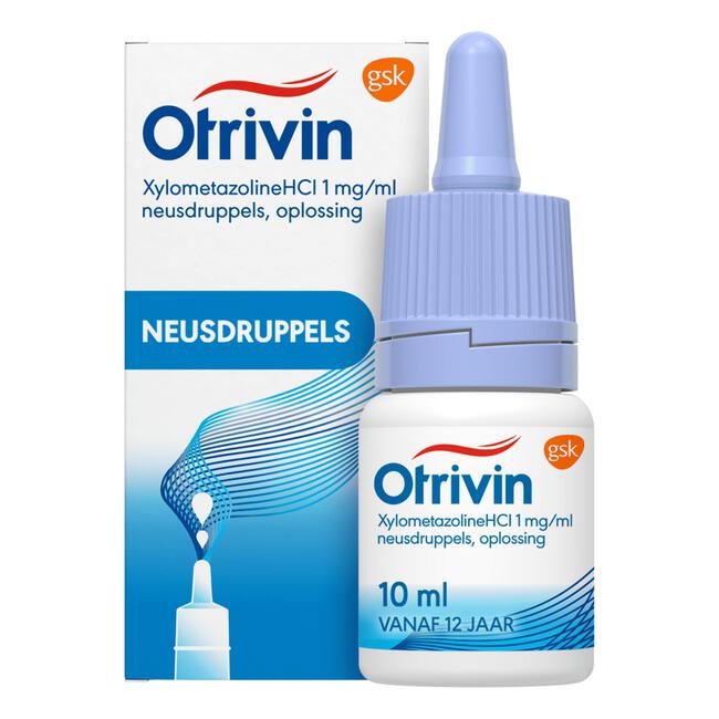 Otrivin Xylometazoline HCI 1 mg/ml Neusdruppels bij een Verstopte Neus 10 ML