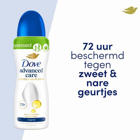 Dove Advanced Care Original Anti-Transpirant Deodorant Spray 100 ML