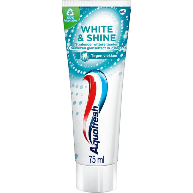 Aquafresh White & Shine Tandpasta Voor Wittere Tanden 75 ML