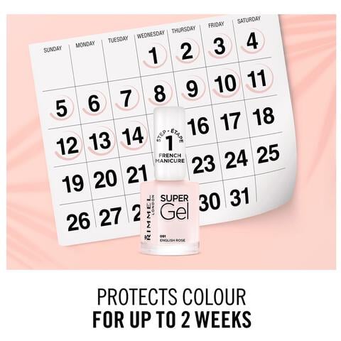 Rimmel London Super Gel French Manicure 091 English Rose