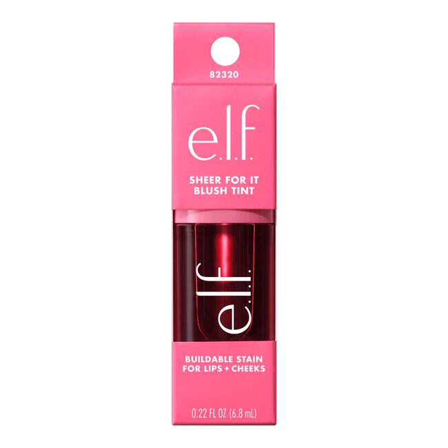 e.l.f. Sheer For It Blush Tint Left on Red